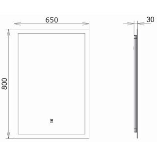 Зеркало  Comforty  Эдельвейс 00-00014238 65 см